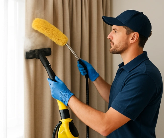 Trusted drapes cleaning technician Matty Curtain Cleaning manly-nsw QLD